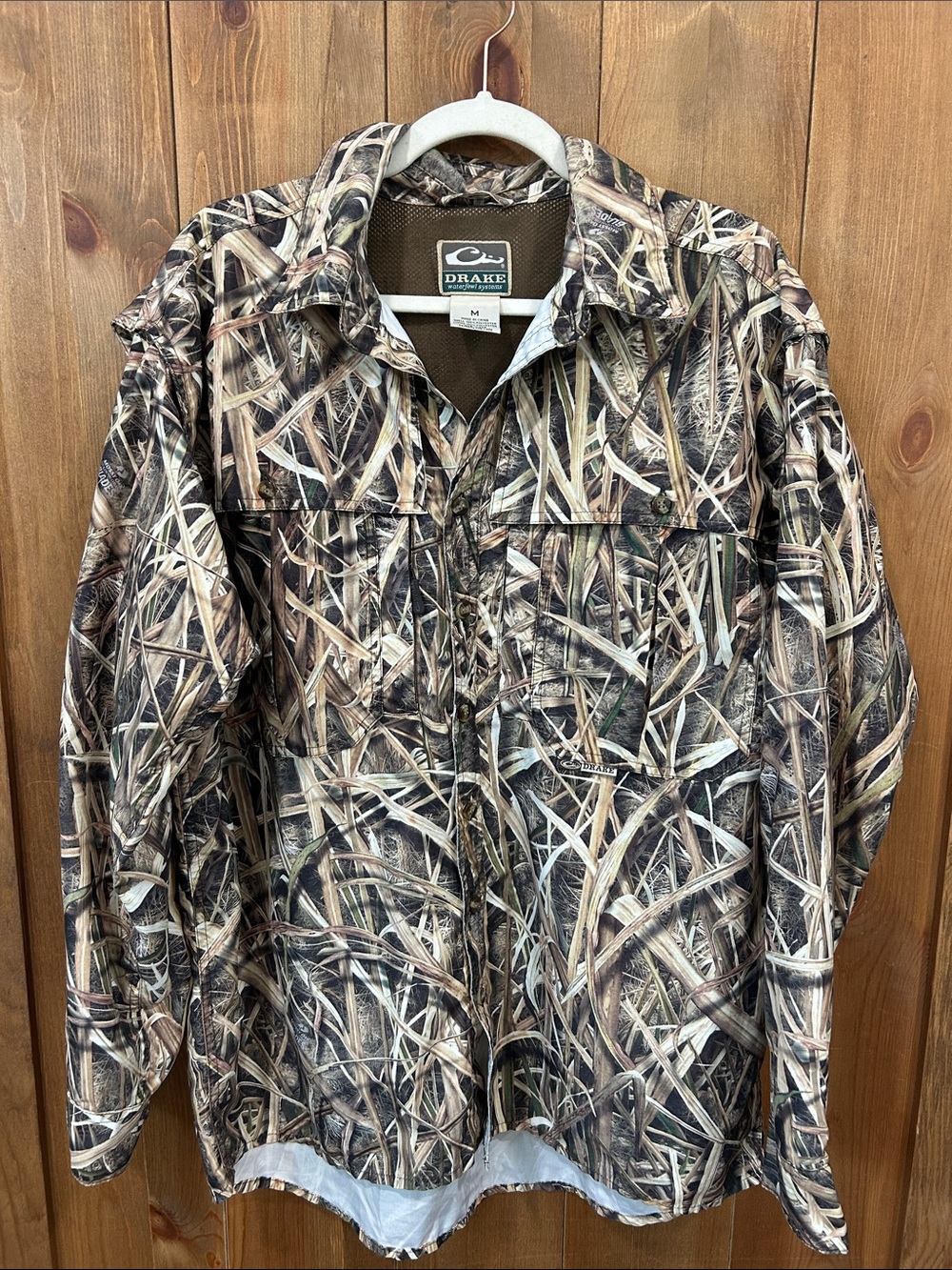 Drake Men’s Field Jacket in Brown/Tan Realtree-Style Camouflage size M